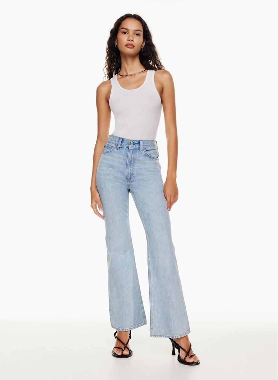 Aritzia Denim Forum The Marlene ’60s High Rise Flare Jeans 26 Blue 30L